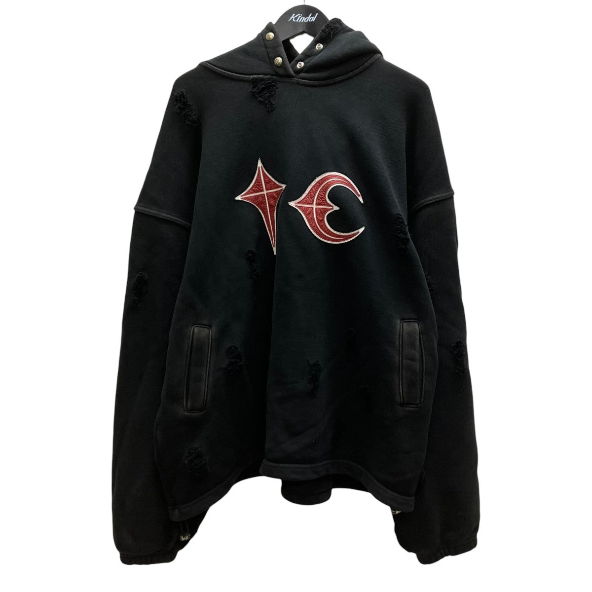 THUG CLUB(サグクラブ) ロゴフーデイ TC23TS0101 ブラック サイズ 3