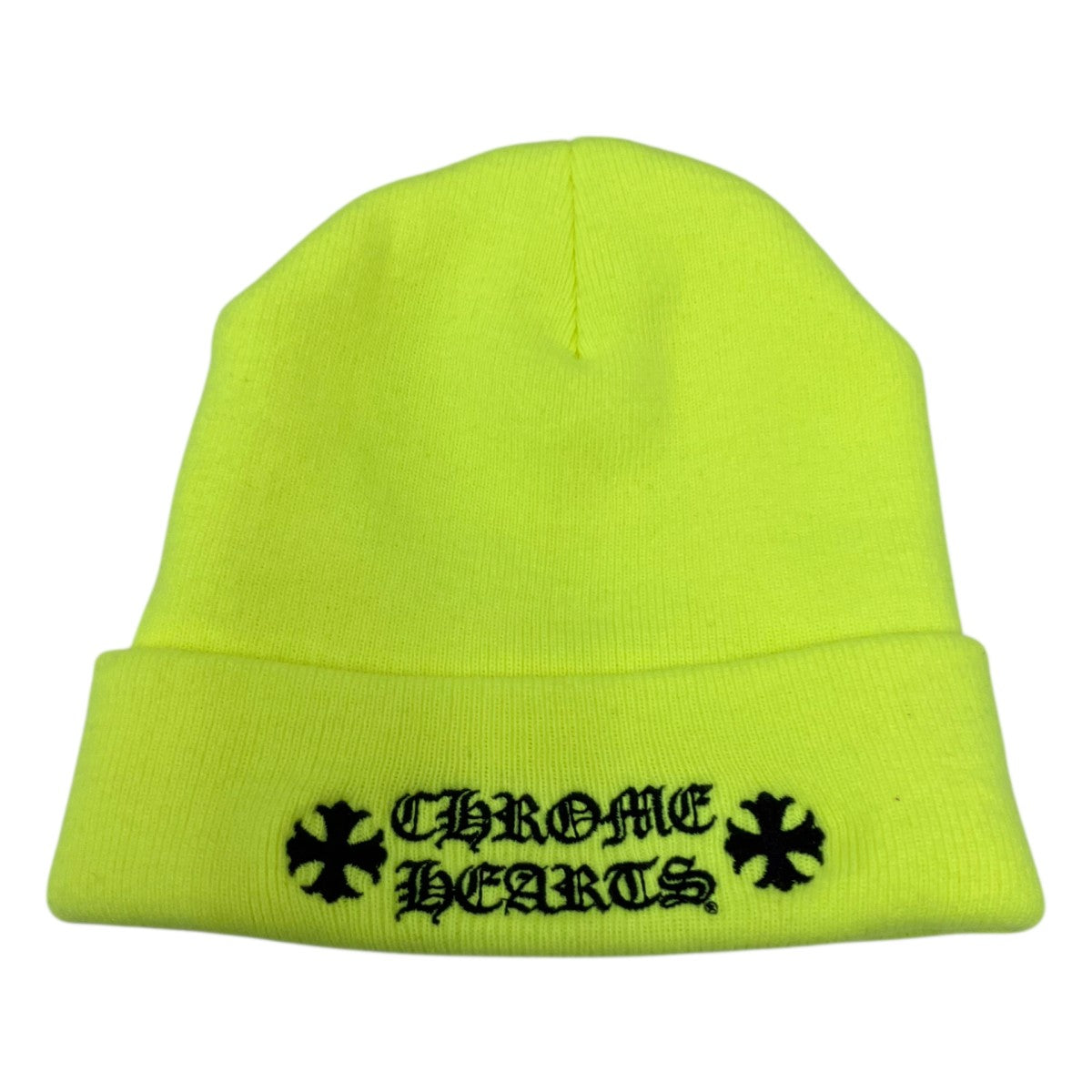 CHROME HEARTS(クロムハーツ) ニットキャップ ネオンイエロー サイズ