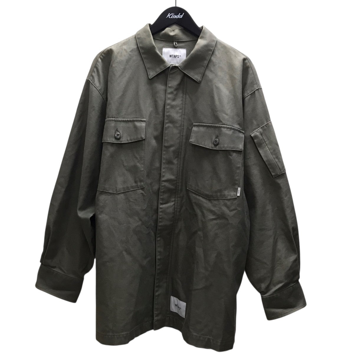 FLYERS LS COTTON SATIN ミリタリー シャツジャケット