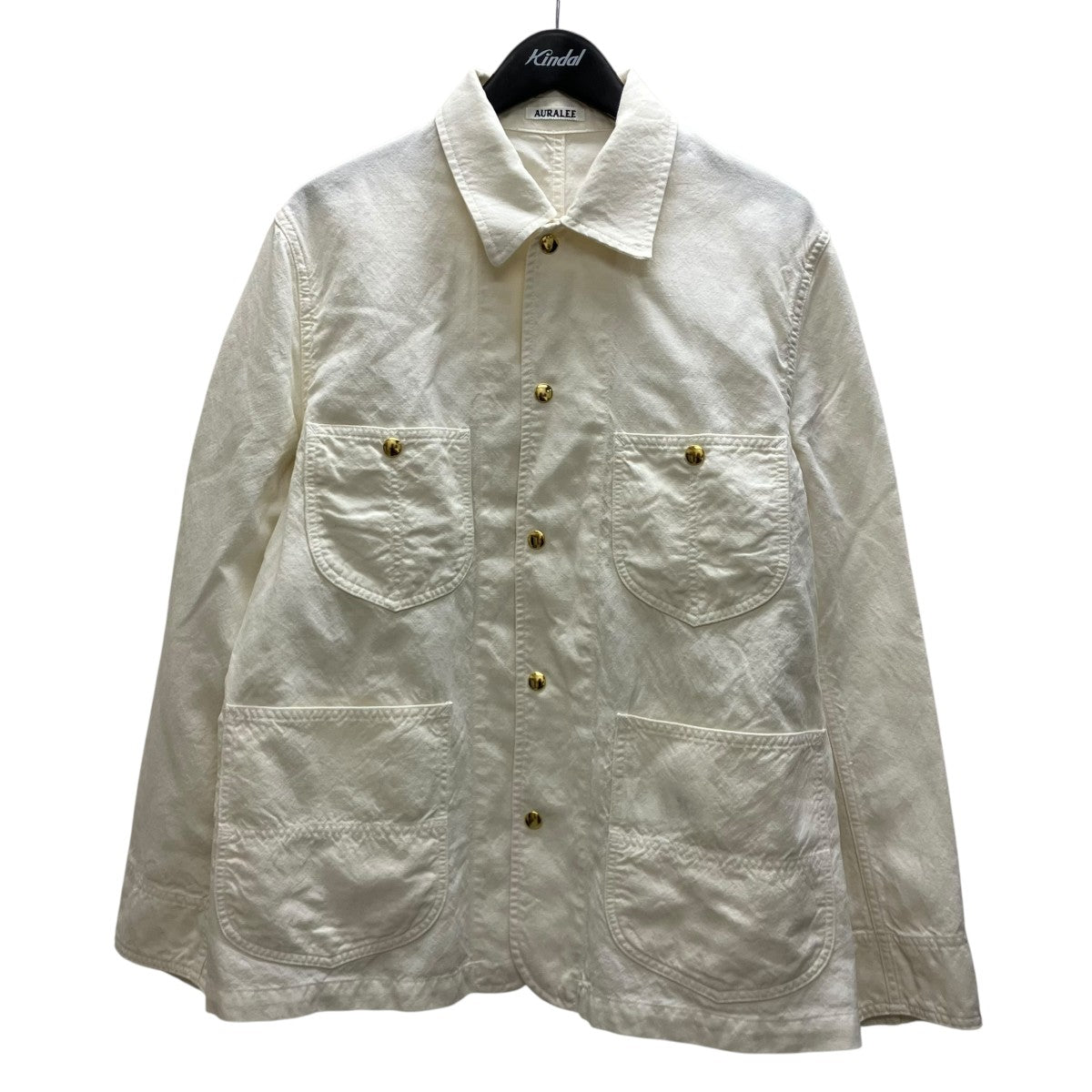 AURALEE(オーラリー) WOOL COTTON LINEN OX WORK JACKET ブルゾン