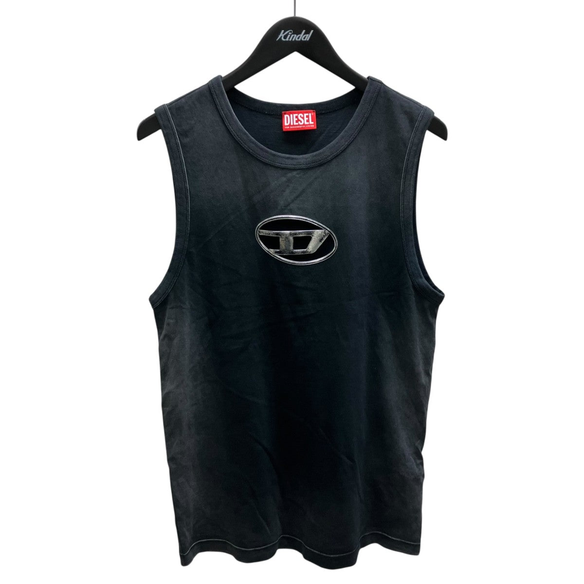 DIESEL(ディーゼル) T-BRICO ロゴタンクトップ A13601 グレー サイズ S