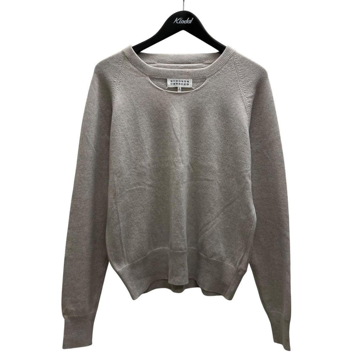 【美品】Maison Margiela カシミヤニット L 17ss Maison Margiela(メゾンマルジェラ) カシミヤニット S51HA1030 グレー
