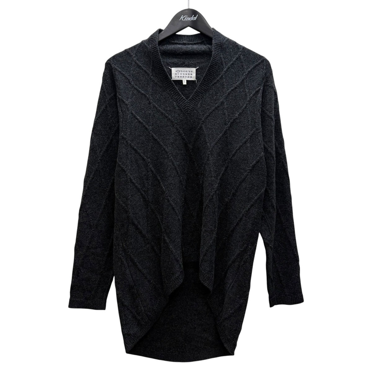Maison Margiela(メゾンマルジェラ) Vネックニット S31HA0637 グレー