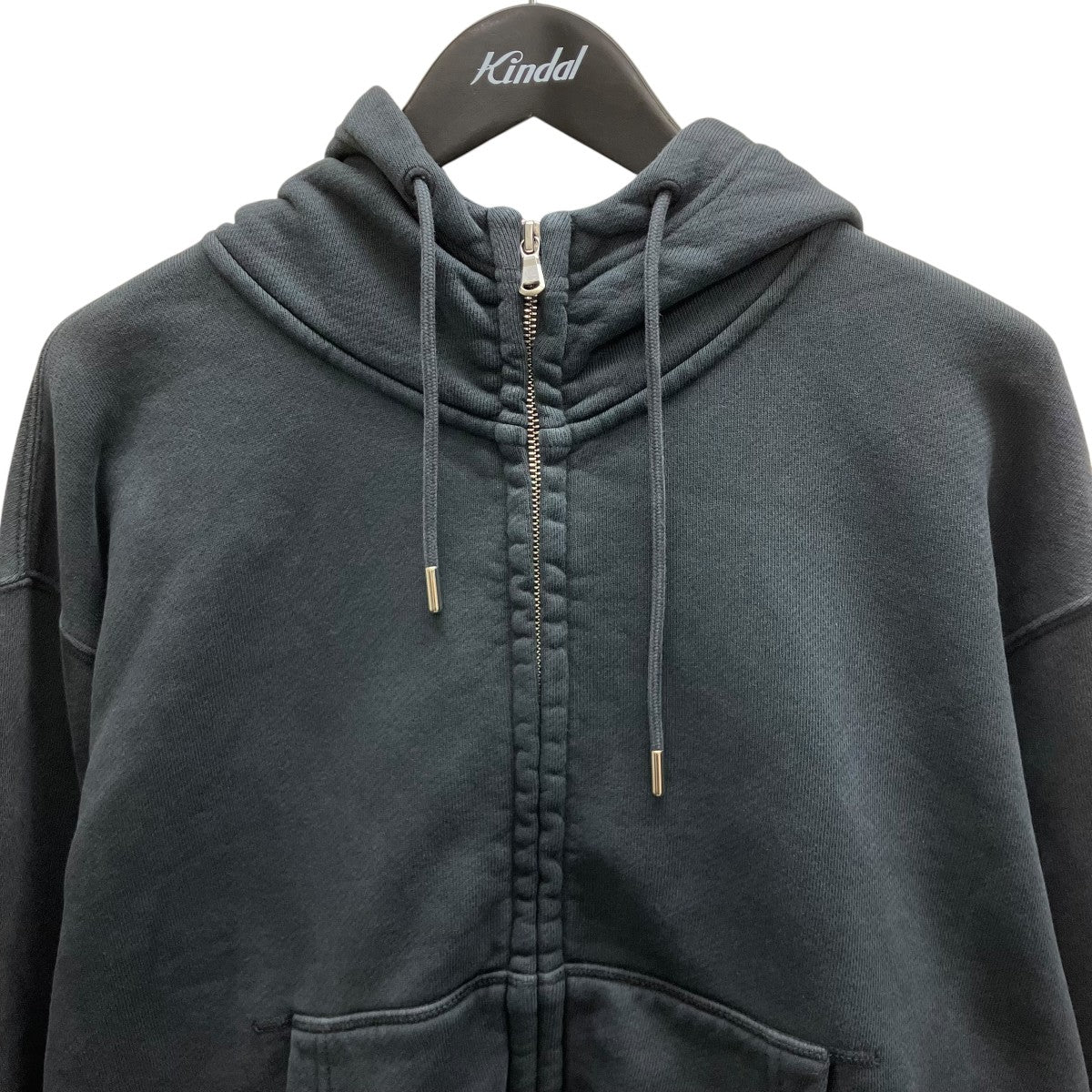 HOPE BUBBLE ZIP HOODIE VINTAGE BLACK バブルジップヴィンテージパーカー 古着・中古-2枚目のアイテム画像