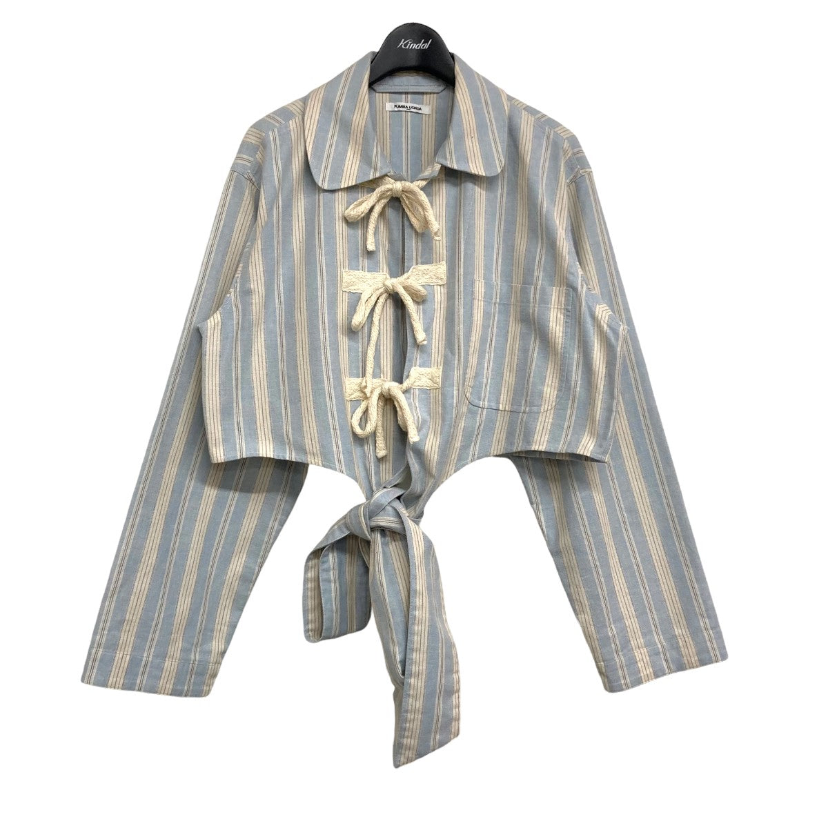 FUMIKA UCHIDA(フミカ ウチダ) 2022SS 「Striped Flannel Double Shirt」 ストライプシャツ  FU-0-SH002 スカイブルー サイズ 14｜【公式】カインドオルオンライン ブランド古着・中古通販【kindal】