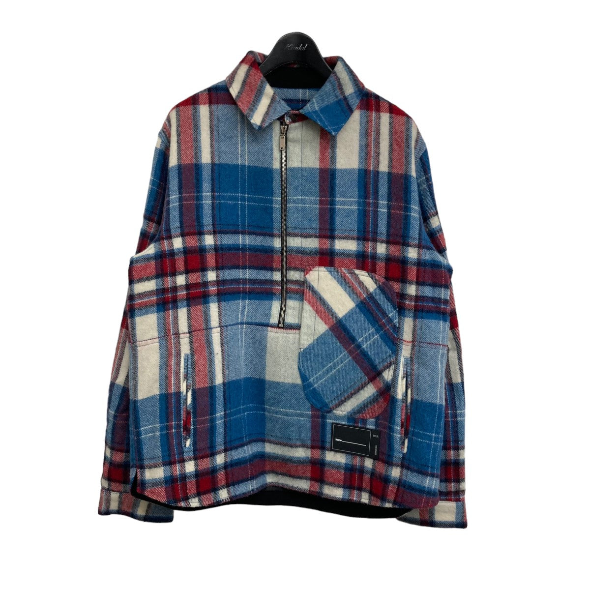 WE11DONE(ウェルダン) 「Blue WD Check Anorak Wool Shirt」 シャツ