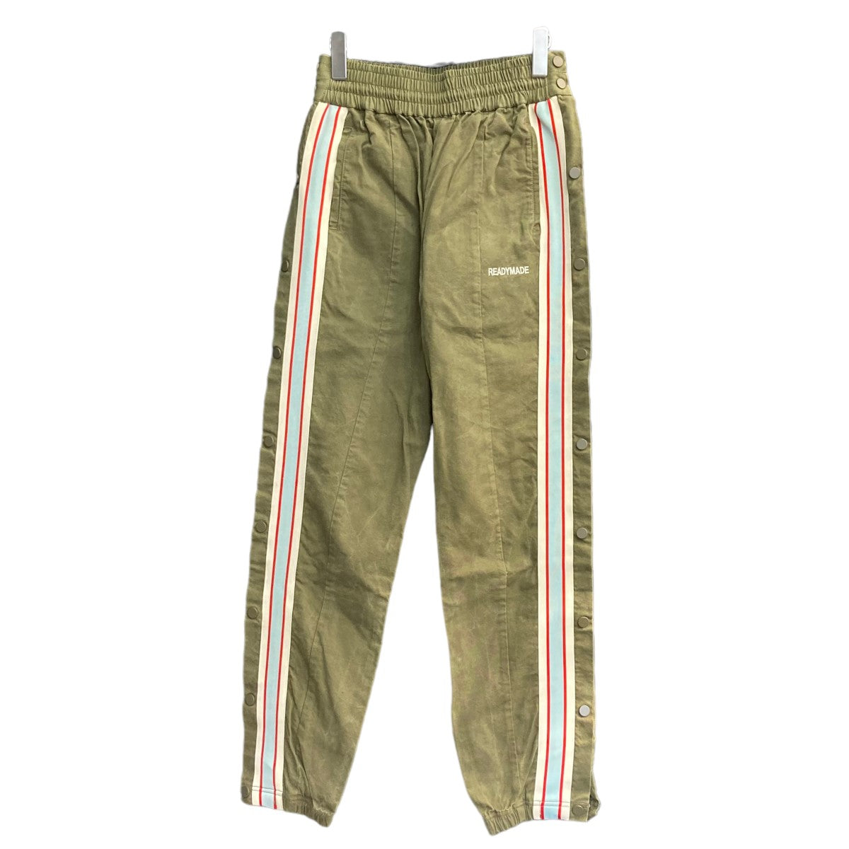 READY MADE(レディーメイド) 「SIDE SNAP TRACK PANTS」 トラックパンツ オリーブ サイズ  12｜【公式】カインドオルオンライン ブランド古着・中古通販【kindal】