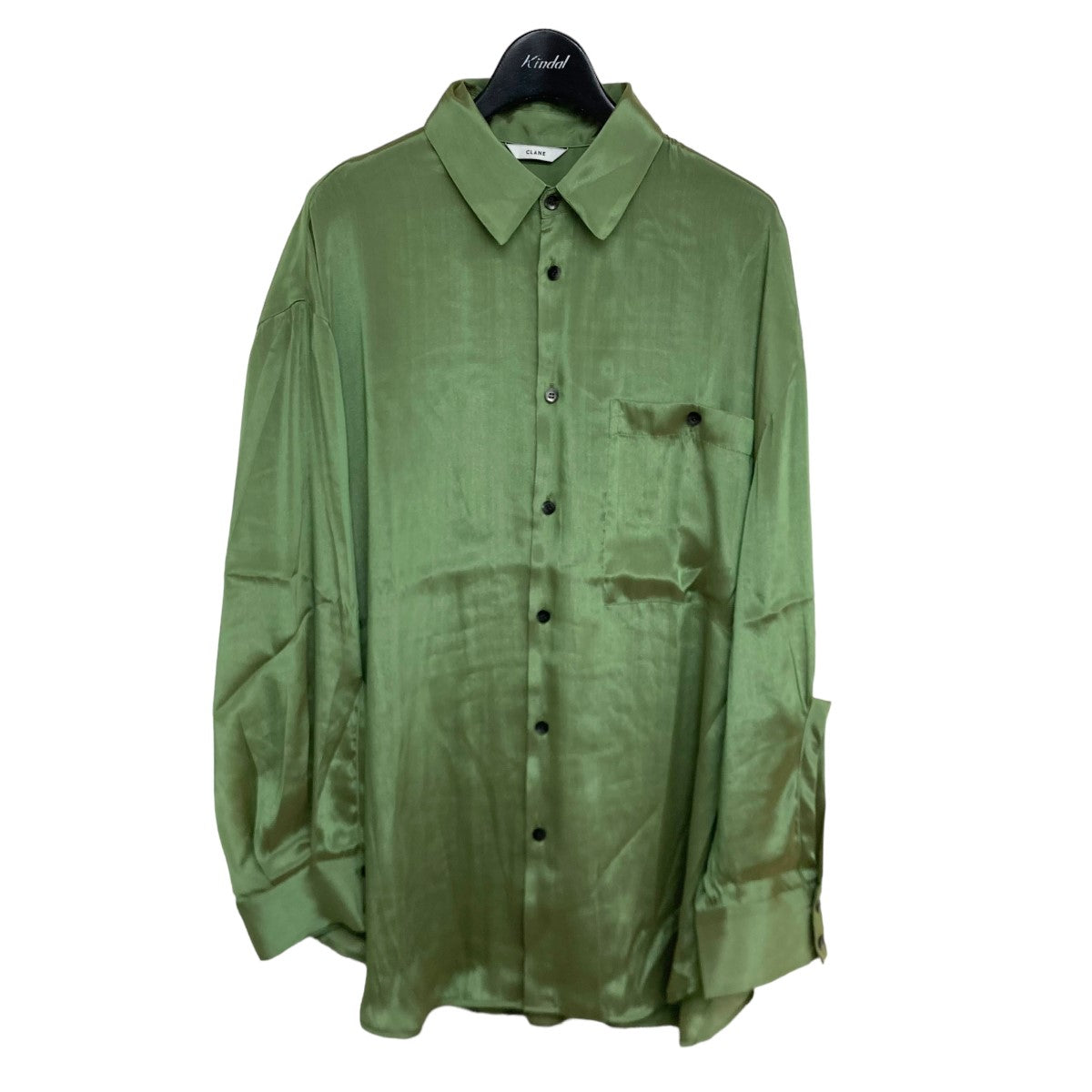 CLANE(クラネ) CHAMBRAY LOOSE SHIRTポリエステルレギュラーカラーシャツ14122 4012 14122 4012 グリーン  サイズ M｜【公式】カインドオルオンライン ブランド古着・中古通販【kindal】