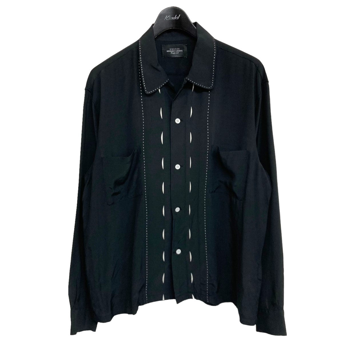 UNUSED(アンユーズド) 2021SS 「rayon shirt」 レーヨンシャツ US1974 ブラック サイズ  14｜【公式】カインドオルオンライン ブランド古着・中古通販【kindal】