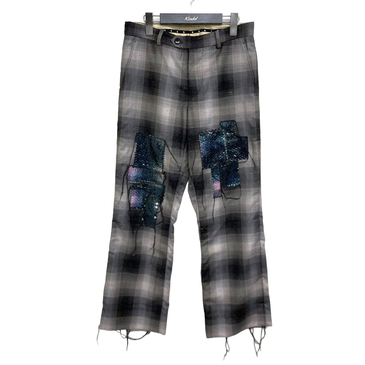 MASU(エムエーエスユー) 2022AW 「RAINBOW DUST FLARE PANTS」 フレアパンツ MVFW-PT0222 グレー サイズ  14｜【公式】カインドオルオンライン ブランド古着・中古通販【kindal】