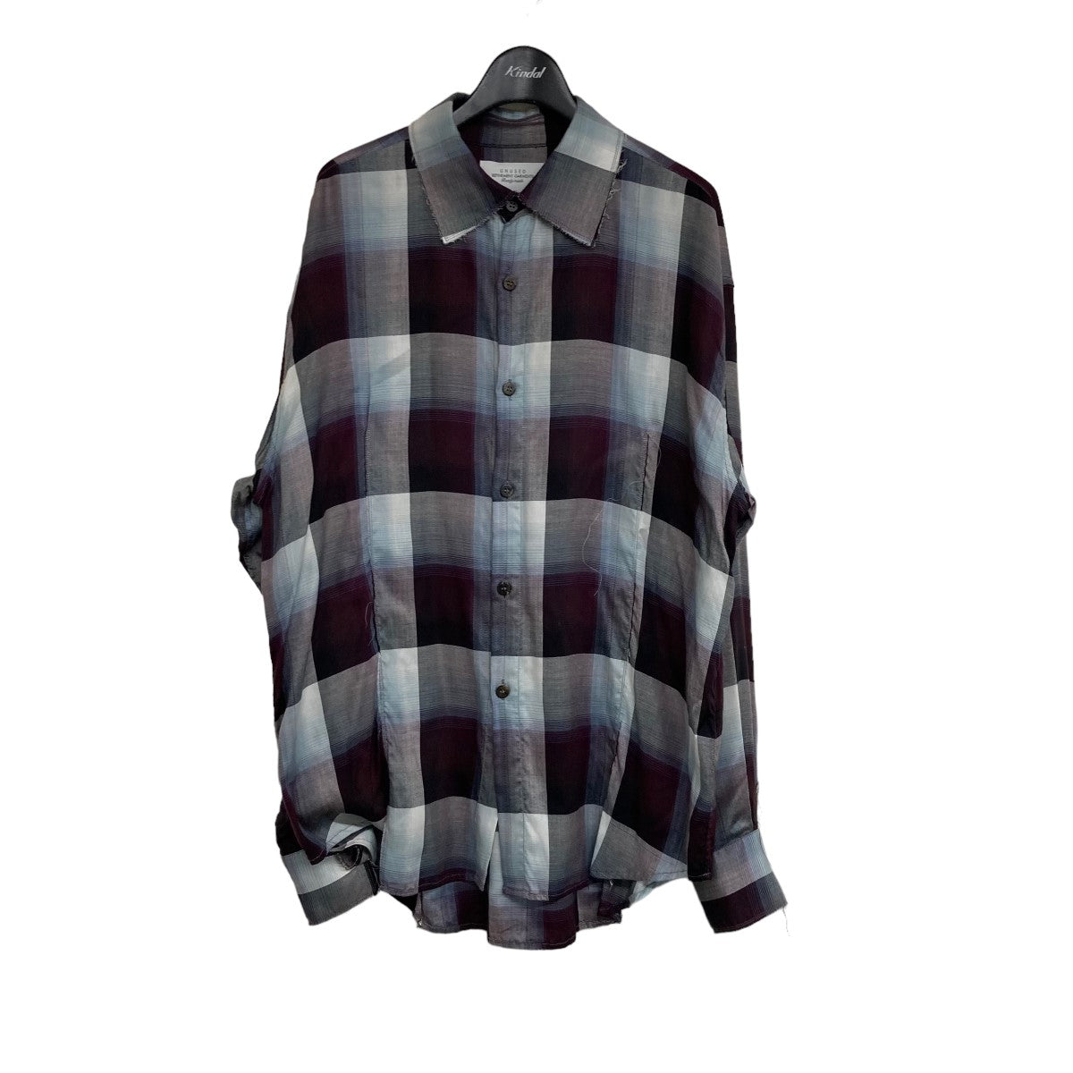 UNUSED×SUGARHILL 2022SS 「Ombre check shirt」 チェックシャツ ...