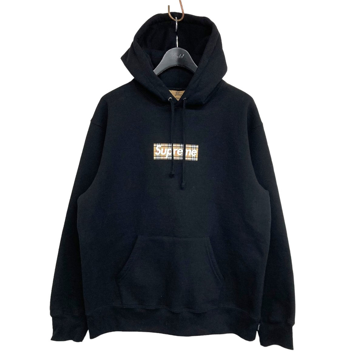 Supreme×Burberry 2022SSS 「Box Logo Hooded Sweatshirt」 ボックスロゴパーカー ブラック サイズ  M｜【公式】カインドオルオンライン ブランド古着・中古通販【kindal】