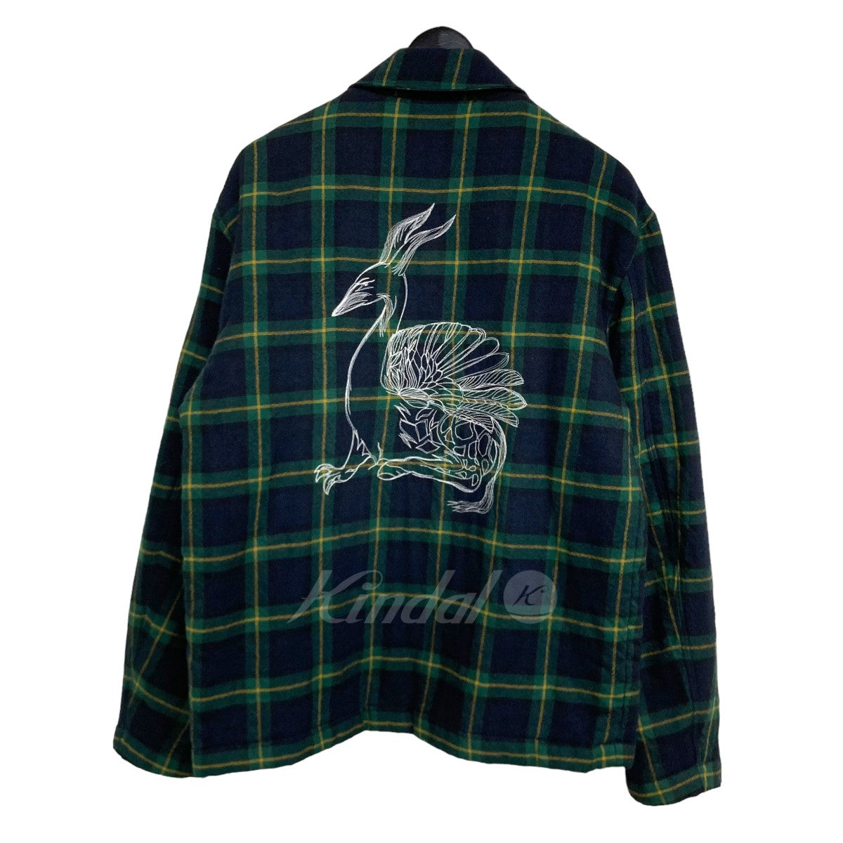 「Embroidered Blouson In Checkered」 ダブルジップチェックブルゾン