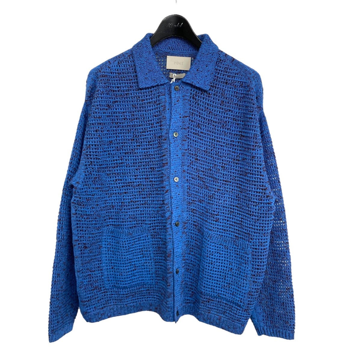 YOKE(ヨーク) 2024SS 「MESH KNITTED BUTTONED CARDIGAN」 カーディガン YK24SS0676S ブルー  サイズ 13｜【公式】カインドオルオンライン ブランド古着・中古通販【kindal】