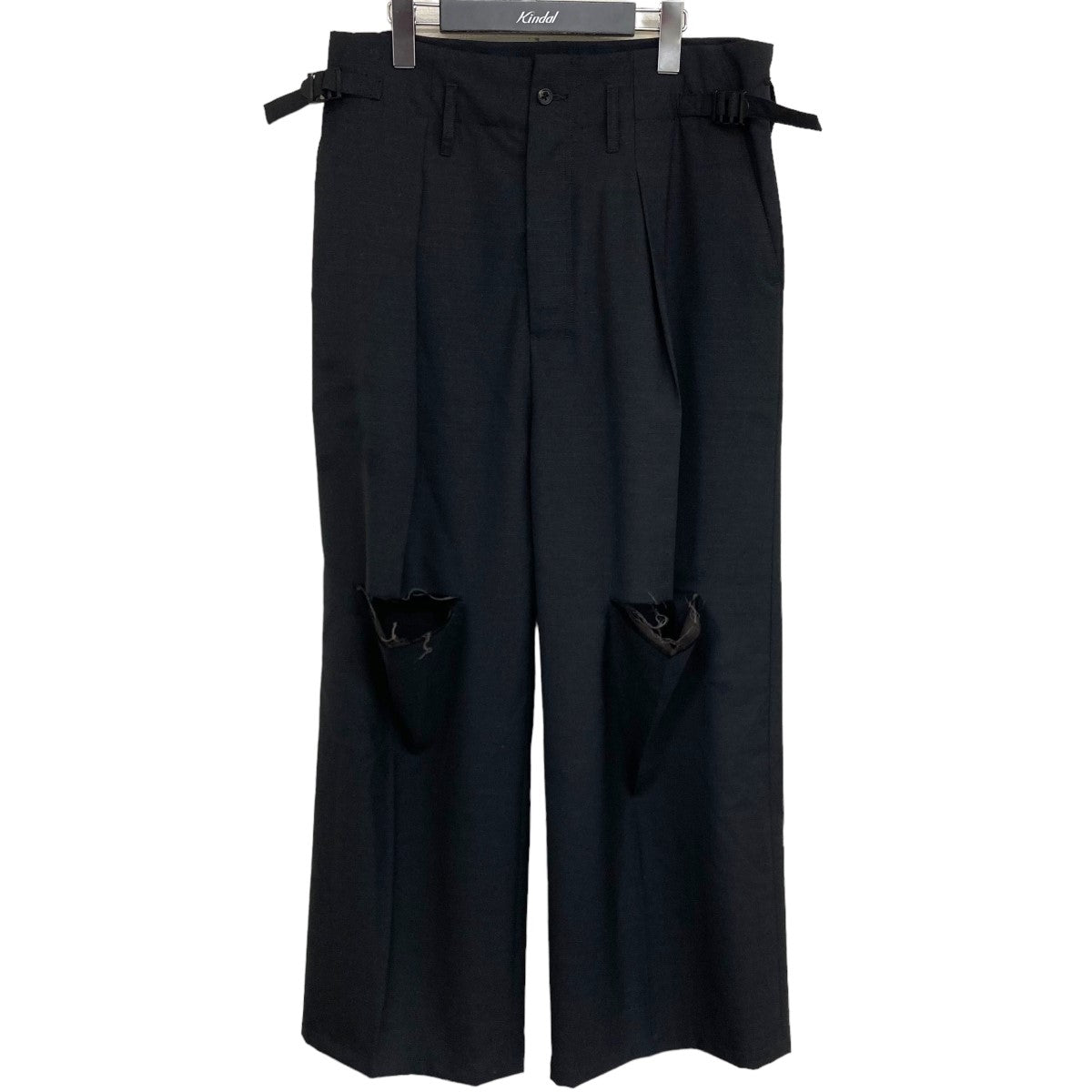 ANCELLM WOOL DAMAGE WIDE SLACKS アンセルム 24 今月限定／特別大特価