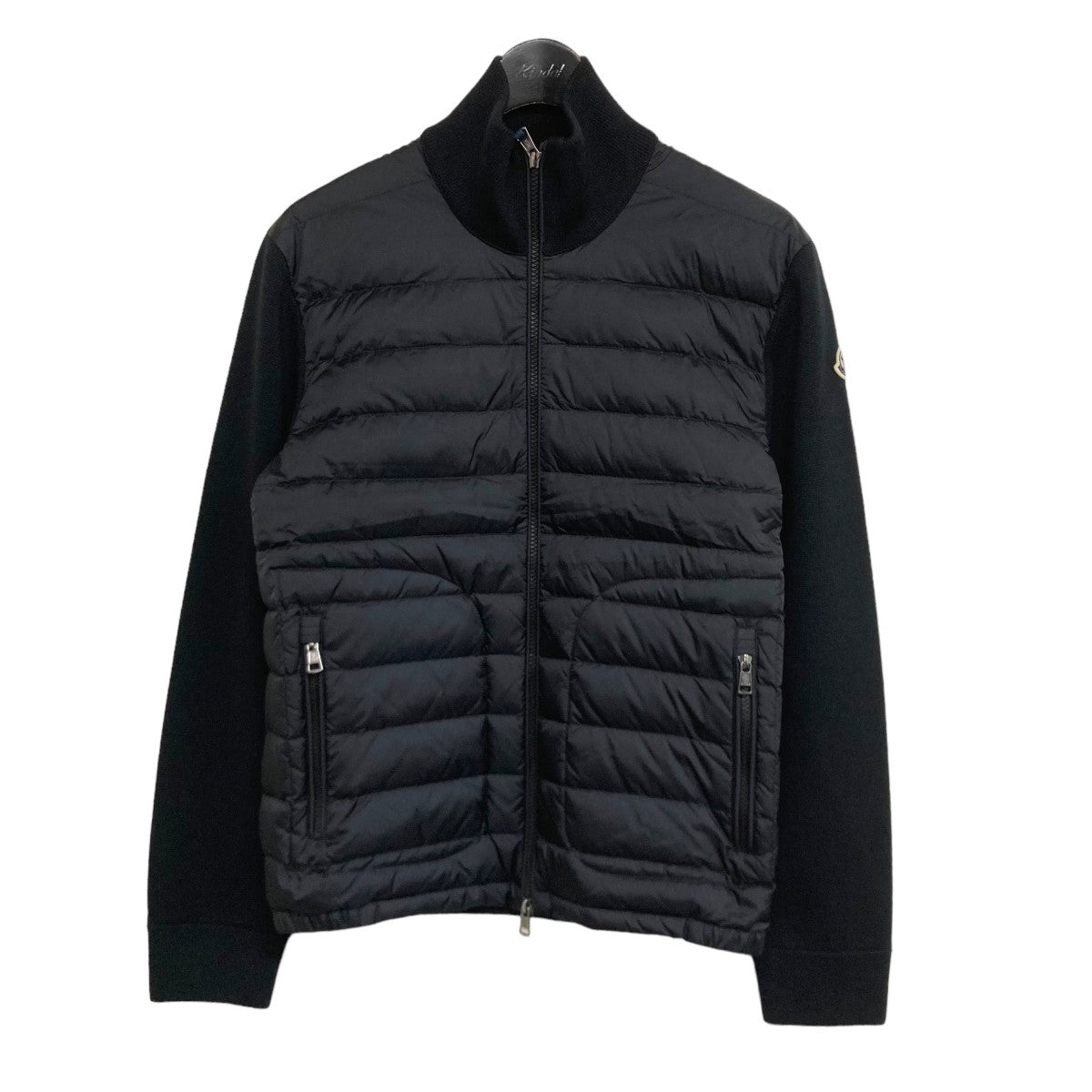 MONCLER(モンクレール) 「CARDIGAN TRICOT」 ニット切替ダウンジャケット H20919B50700 A9341 ブラック サイズ  S｜【公式】カインドオルオンライン ブランド古着・中古通販【kindal】