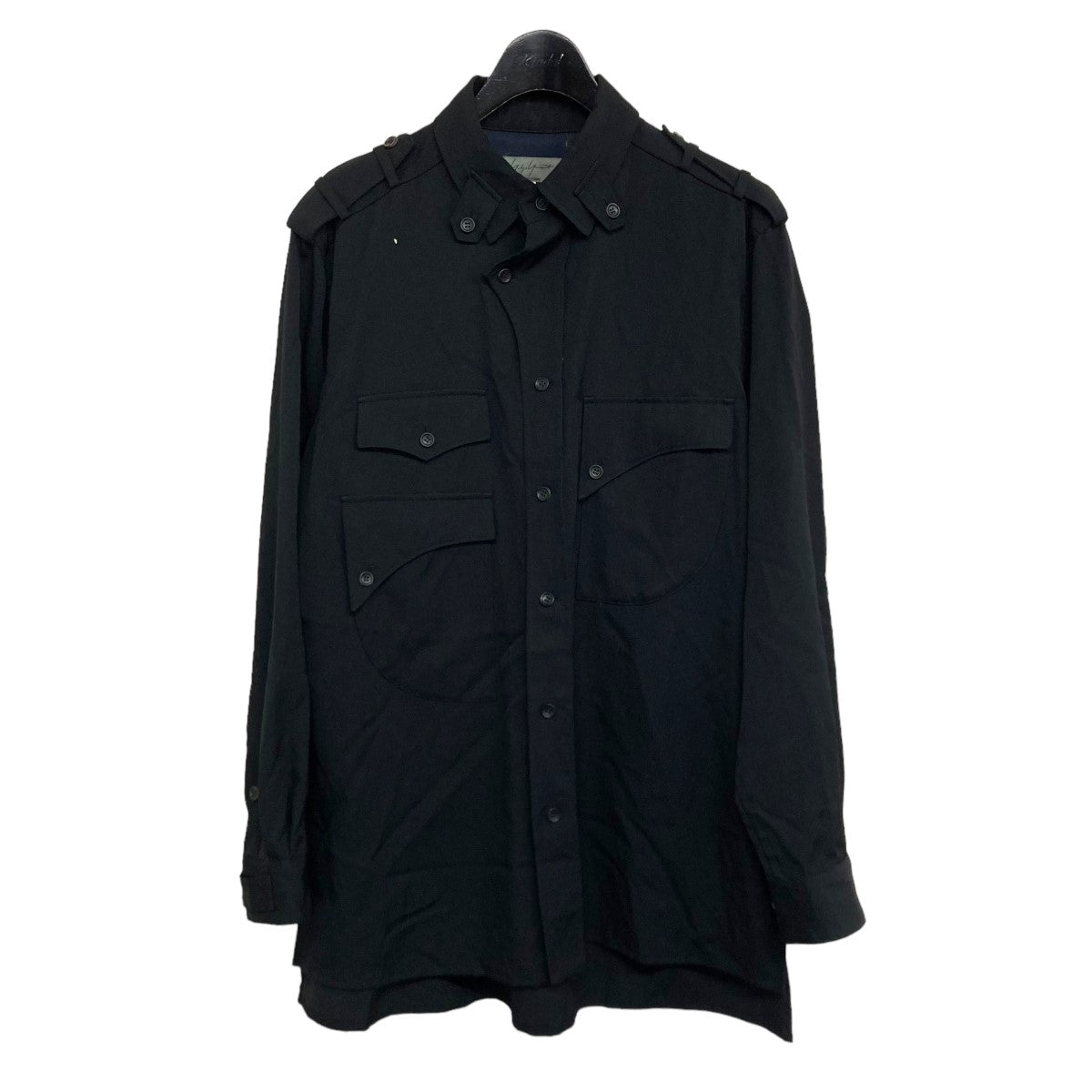 Yohji Yamamoto pour homme(ヨウジヤマモトプールオム) 20SSオープンカラーシャツHD B34 100 HD B34 100  ブラック サイズ M｜【公式】カインドオルオンライン ブランド古着・中古通販【kindal】