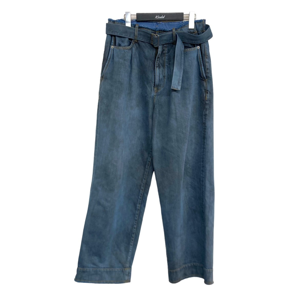 YOKE(ヨーク) 24SSBELTED WIDE-LEGGED DENIM TROUSERSデニムパンツYK24SS0695SP  YK24SS0695SP ブルー サイズ 2｜【公式】カインドオルオンライン ブランド古着・中古通販【kindal】