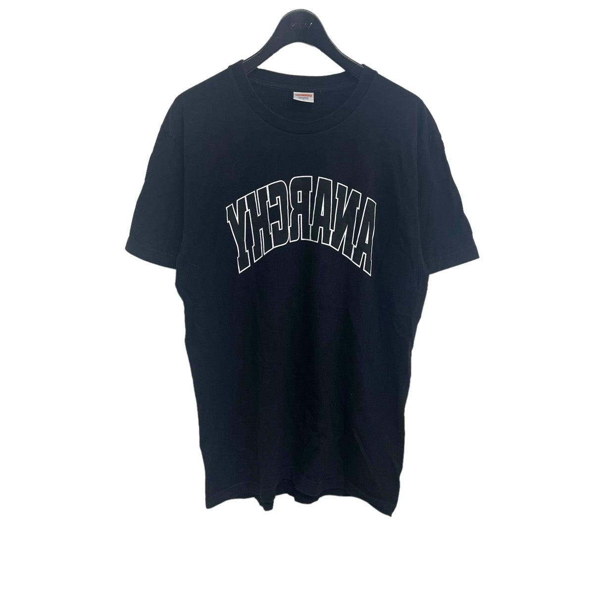 Supreme(シュプリーム) 「Anarchy Arc Logo Short Sleeve S S Tee T-Shirt」ロゴショートスリーブ Tシャツ ブラック サイズ L｜【公式】カインドオルオンライン ブランド古着・中古通販【kindal】