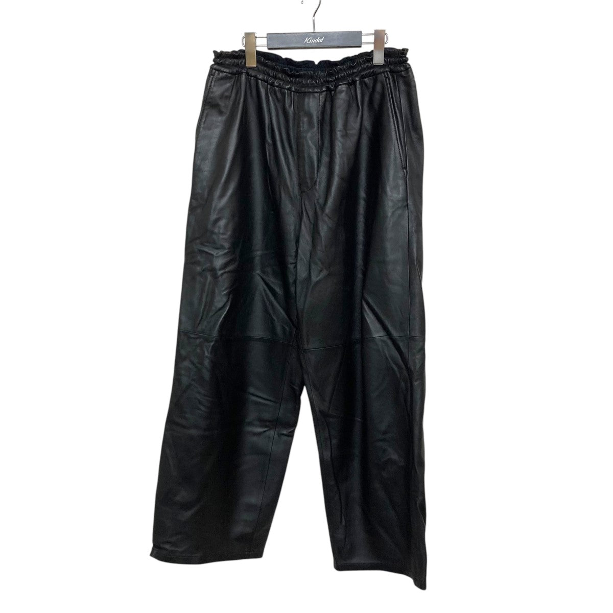 Graphpaper(グラフペーパー) 22AWSheep Leather Easy PantsレザーパンツGM223 40194 GM223  40194 ブラック サイズ 2｜【公式】カインドオルオンライン ブランド古着・中古通販【kindal】