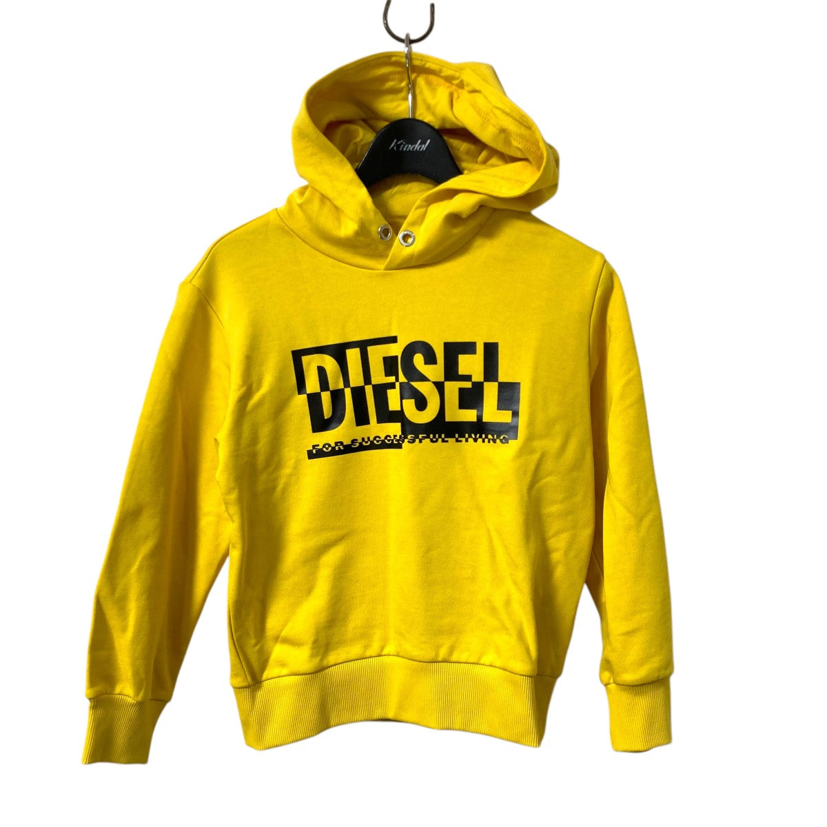 DIESEL パーカー　イエロー　ボロ加工　プルオーバー ディーゼル DIESEL プルオーバー スウェットパーカー メンズ オーバルD