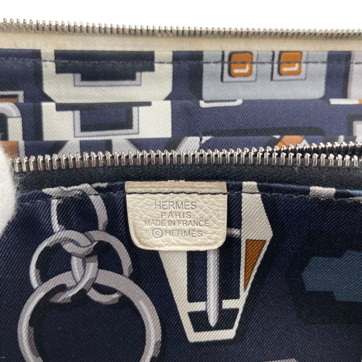 HERMES アザップロングシルクイン A刻印長財布 古着・中古-4枚目のアイテム画像