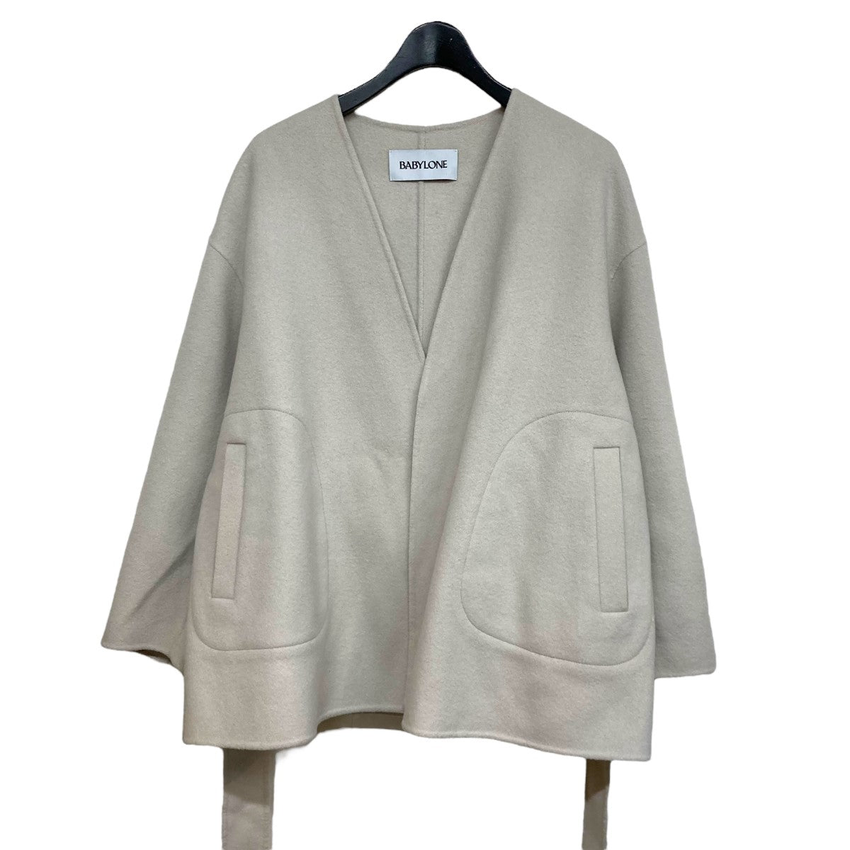 BABYLONE ノーカラーコート バビロン ノーカラーコクーンコート