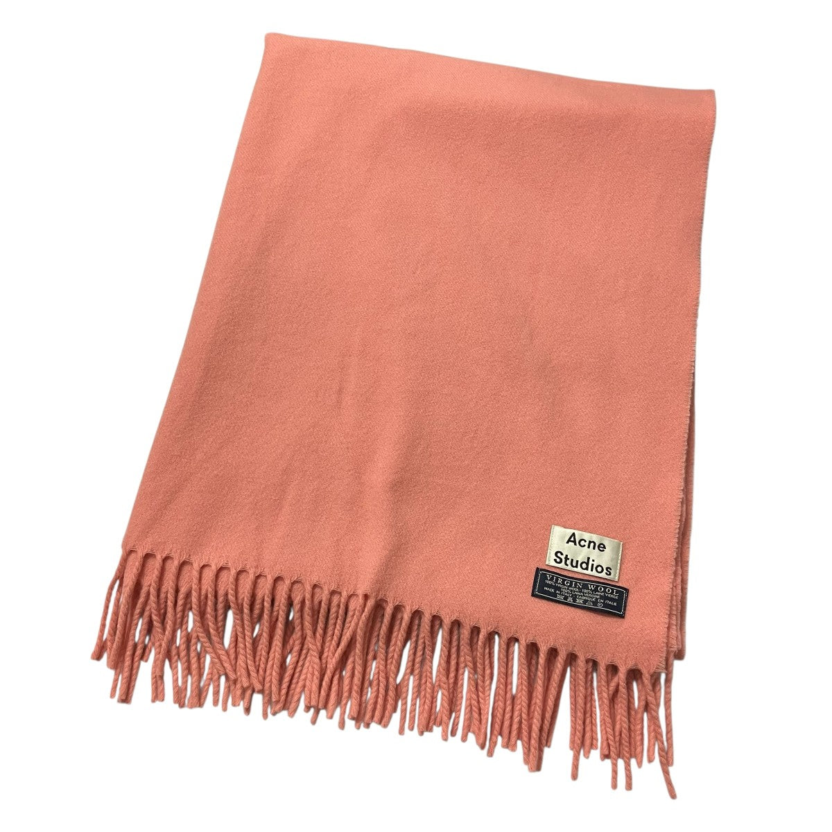 Acne Studios ピンク マフラー 200x45cm 正規品 中古・古着通販】ACNE STUDIOS (アクネ ストゥディオス) ウール