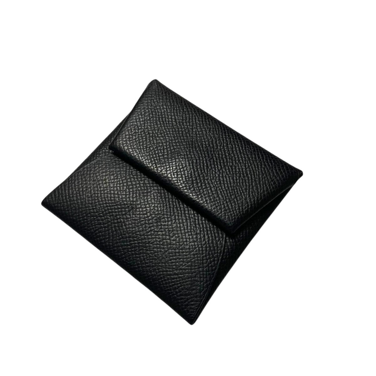 中古】HERMES バスティア コインケース レザー ブラック B刻印