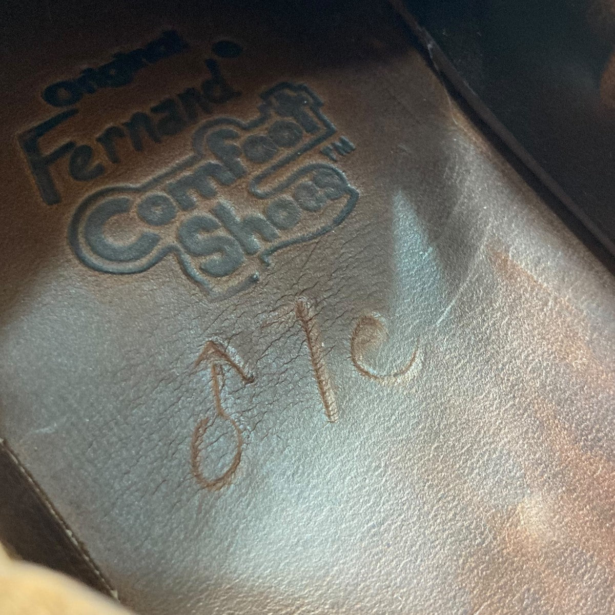 FERNAND LEATHER MIDDLE ENGLISHコンフォートレザーシューズ 古着・中古-6枚目のアイテム画像