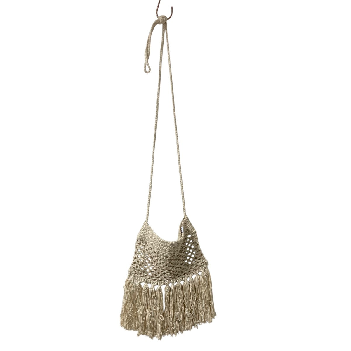 シュガーヒル　バッグ　ニット SUGARHILL(シュガーヒル)のCOTTON KNIT BAG SMALL IVORY BEIGEの