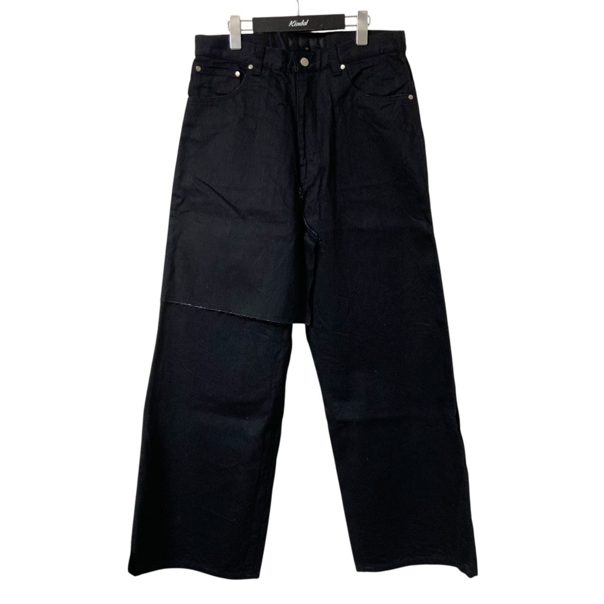 ブラック38 shoop(シュープ) SKIRT WIDE DENIM PANTSスカートデニムパンツ