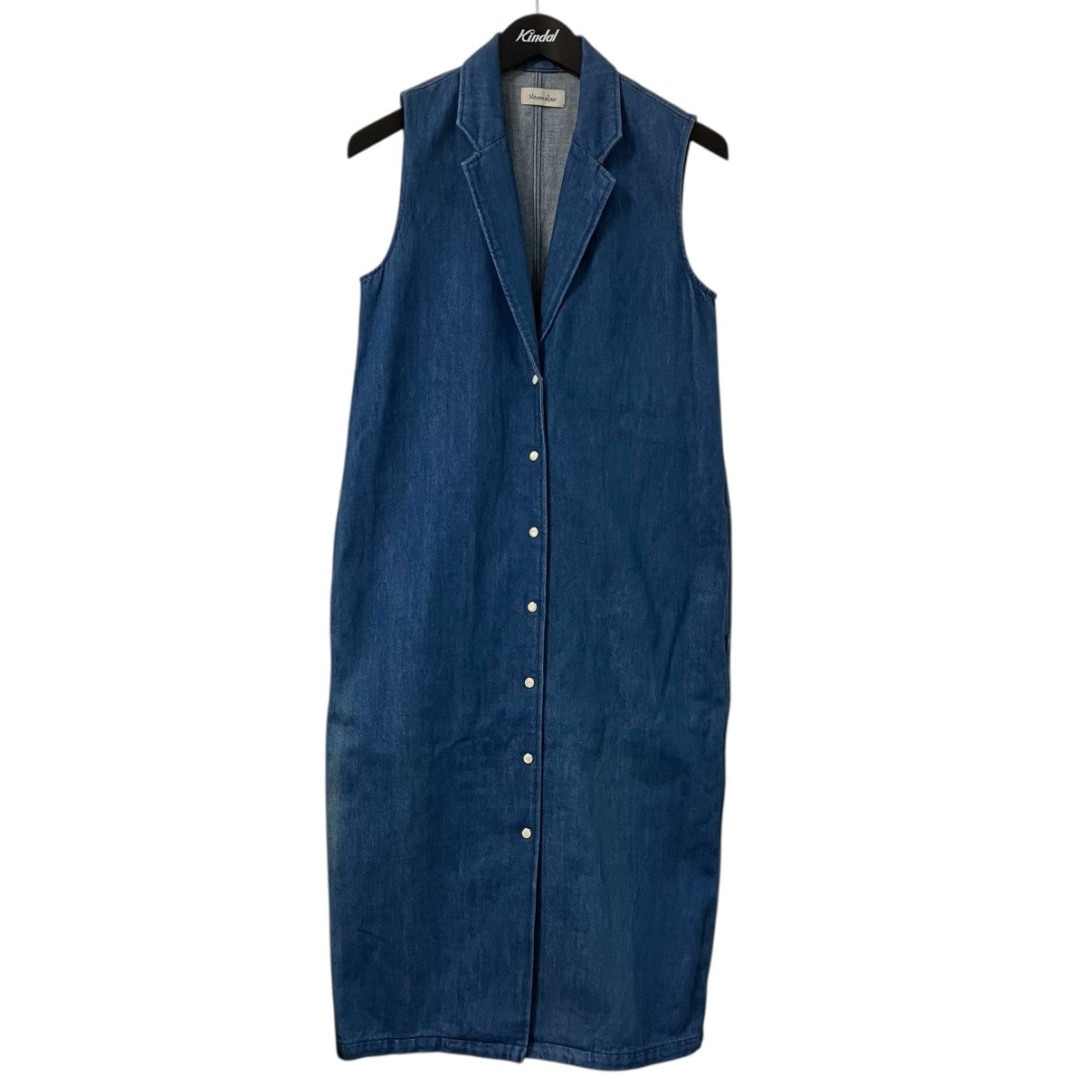 ワンピース steven alan DENIM REVERSE SEAM NO SLEEVE STEVEN ALAN(スティーヴンアラン) DUNGAREE NO-SLEEVE DRESS