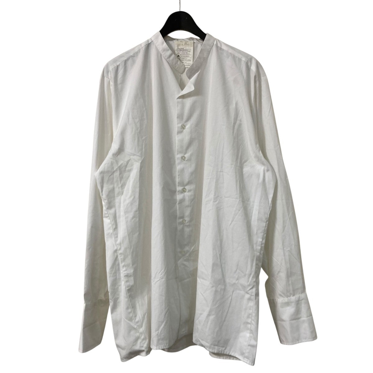 イギリス軍バンドカラーシャツスタンドカラー長袖シャツ