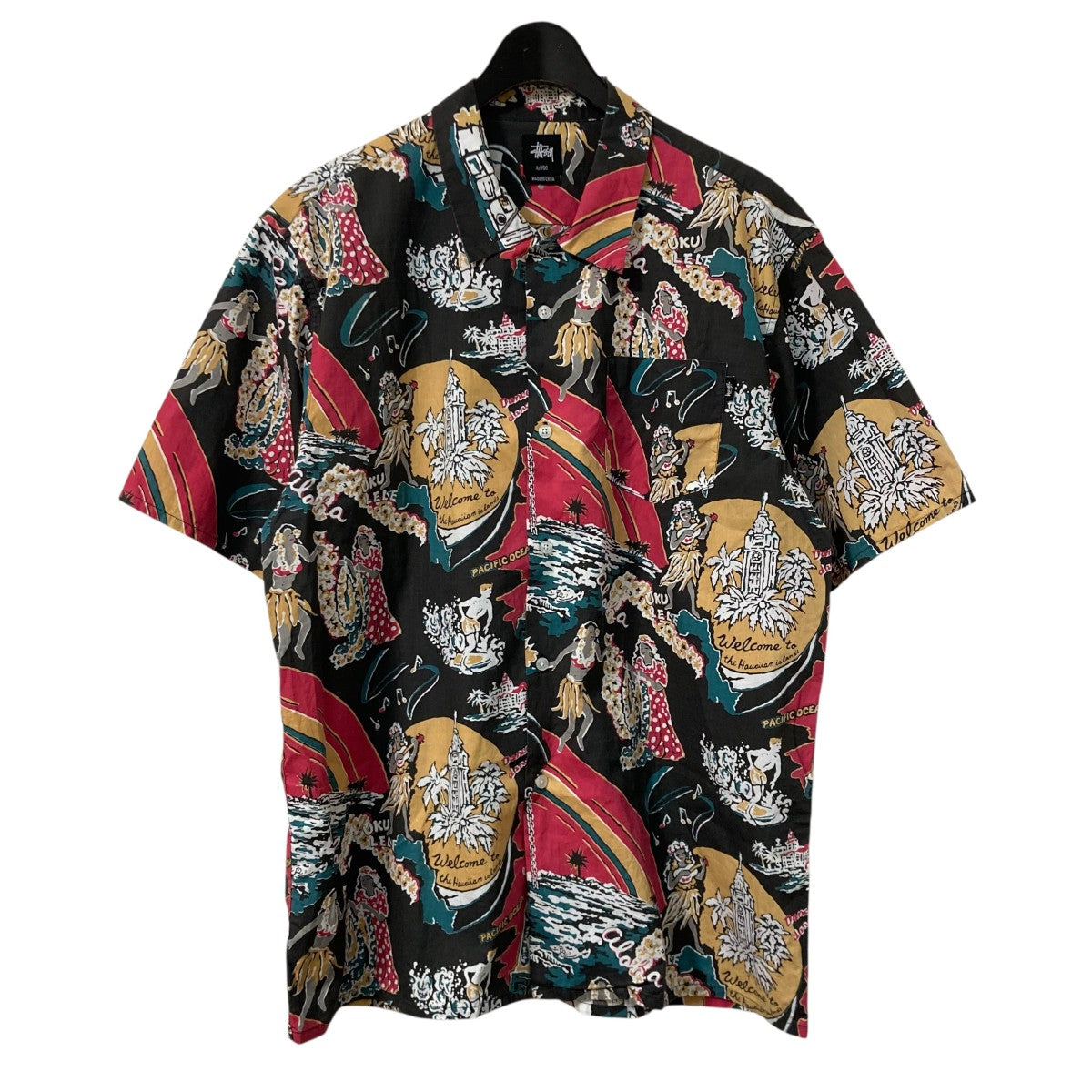 stussy アロハシャツ stussy(ステューシー) アロハシャツ ブラック サイズ XL｜【公式