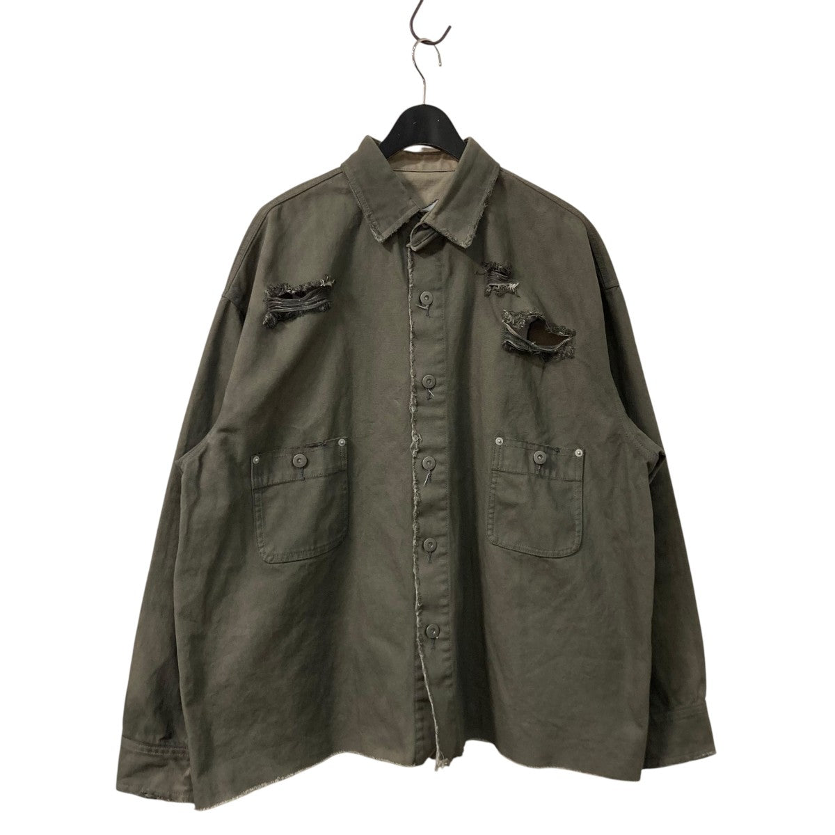 FR(13)NDS Back Bone Shirtシャツジャケット25S SHL034 RF 古着・中古-1枚目のアイテム画像
