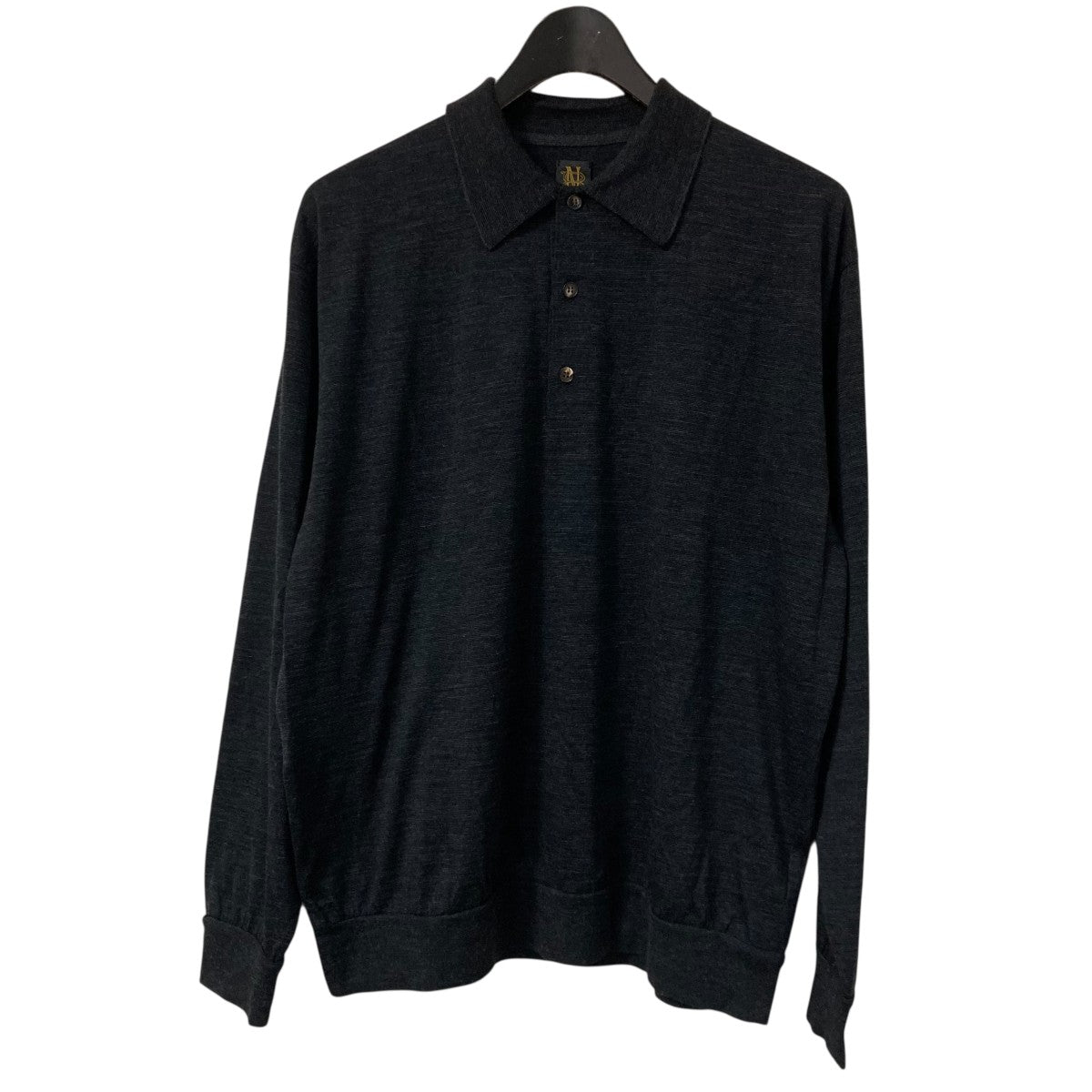 BATONER バトナー 綿ニットポロシャツ グレー size\"2\" BN-22SM-045 4SEASON WOOL POLO HALF SLEEVE Greige | Dresswell