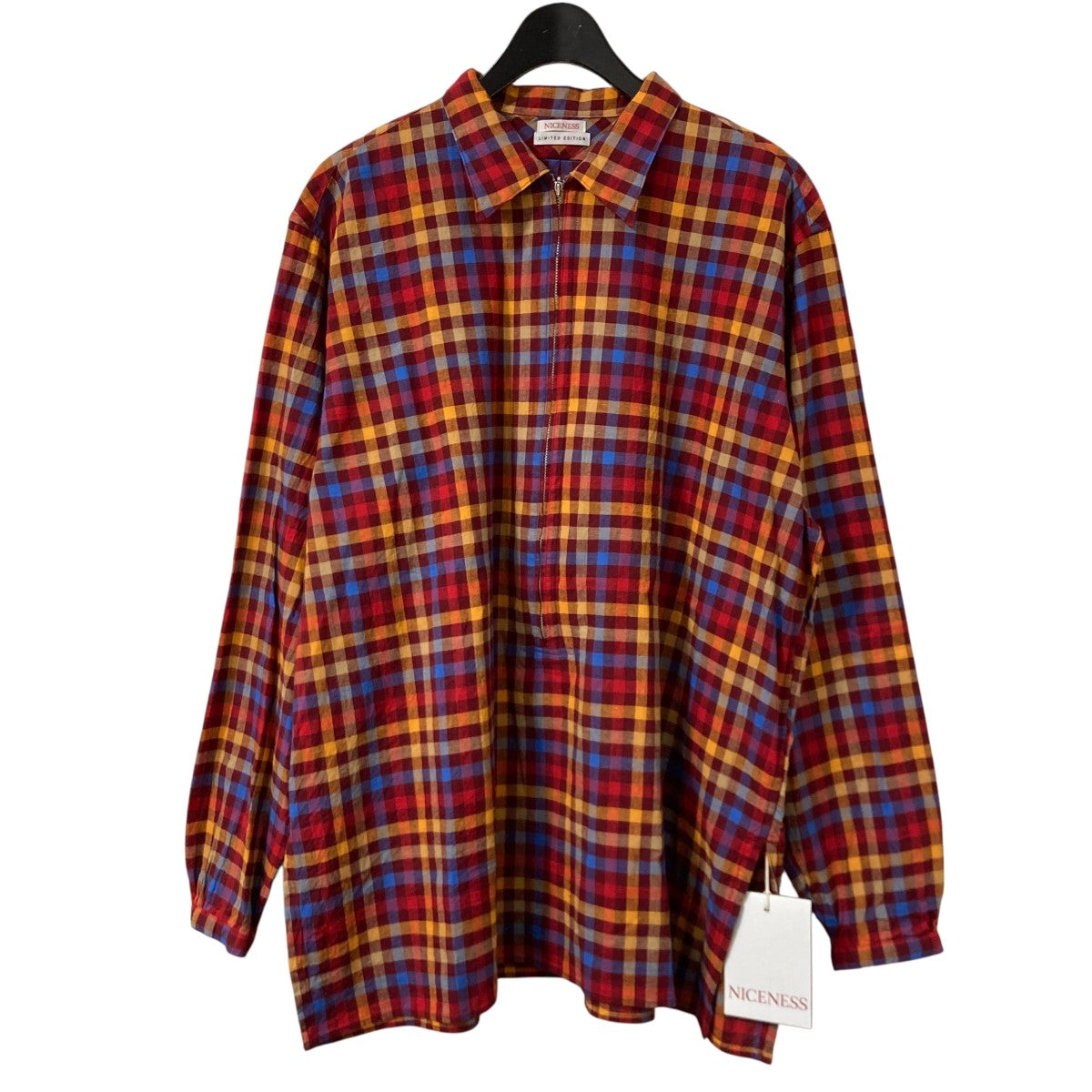 NICENESS KHANナイスネス カーン D.RED オープカラーシャツ NICENESS KHAN M D.RED ナイスネス カーン オープカラー - メルカリ