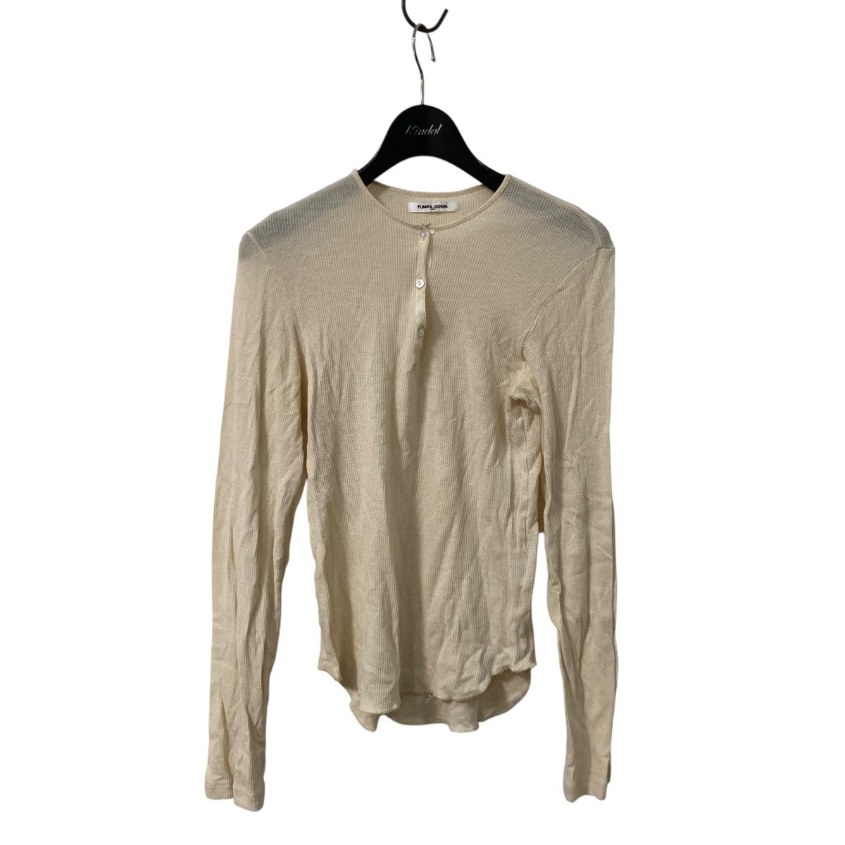 トップス fumika uchida NYLON HENLEY NECK KNIT fumika uchida NYLON HENLEY NECK KNIT FUMIKA UCHIDA： GAUZE
