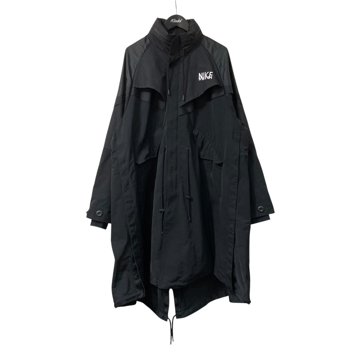 sacai×NIKE NRG TRENCH JACKETナイロンロングジャケットDQ9028 010