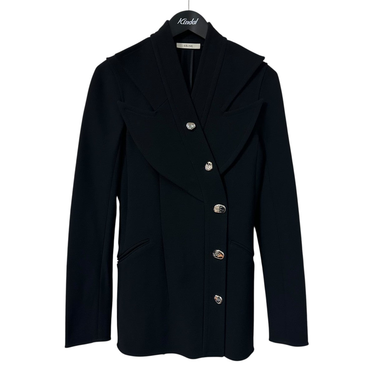 CELINE レザーフーディージャケット 36 フィービーファイロ Phoebe