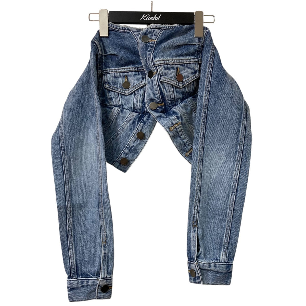 【美品】FRAY I.D フレイアイディー　デニムビスチェベルト FRAY I D（フレイ アイディー）デニムビスチェベルト ブラック