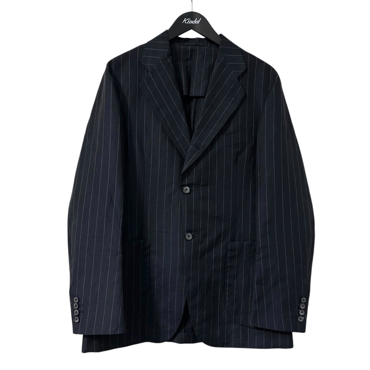 マーリング&エヴァンス ネイビージャケット 日本製 46M イタリア ビジネス MAATEE＆SONS(マーティーアンドサンズ) 24SSリネンウールテーラード