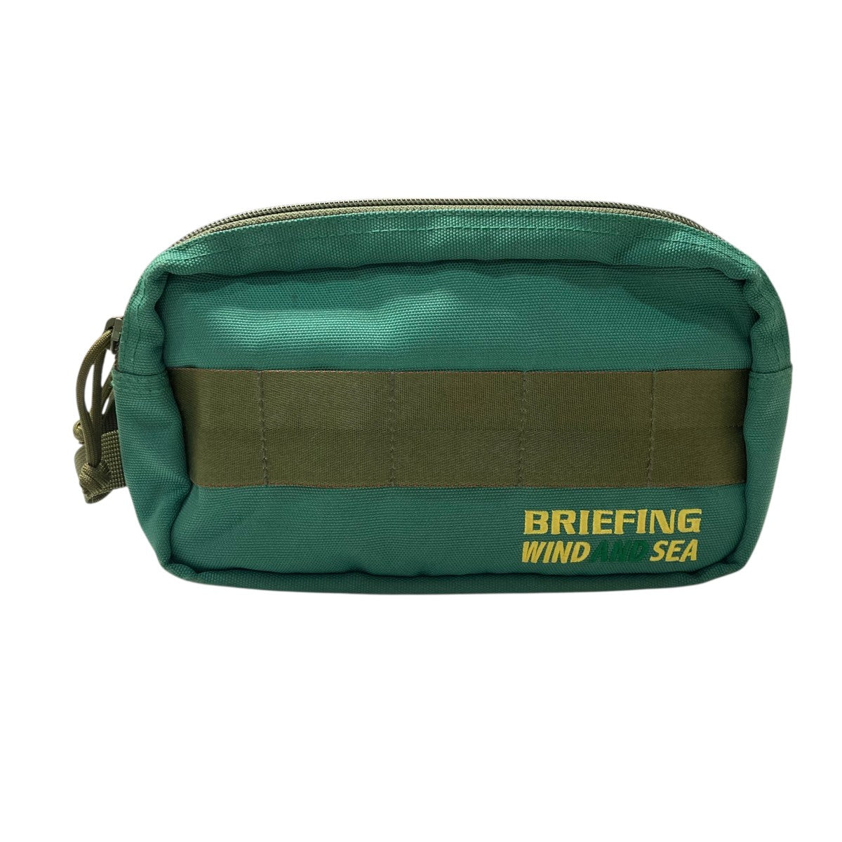 BRIEFING×WIND AND SEA DOUBLE ZIP POUCH GOLFポーチ グリーン｜【公式