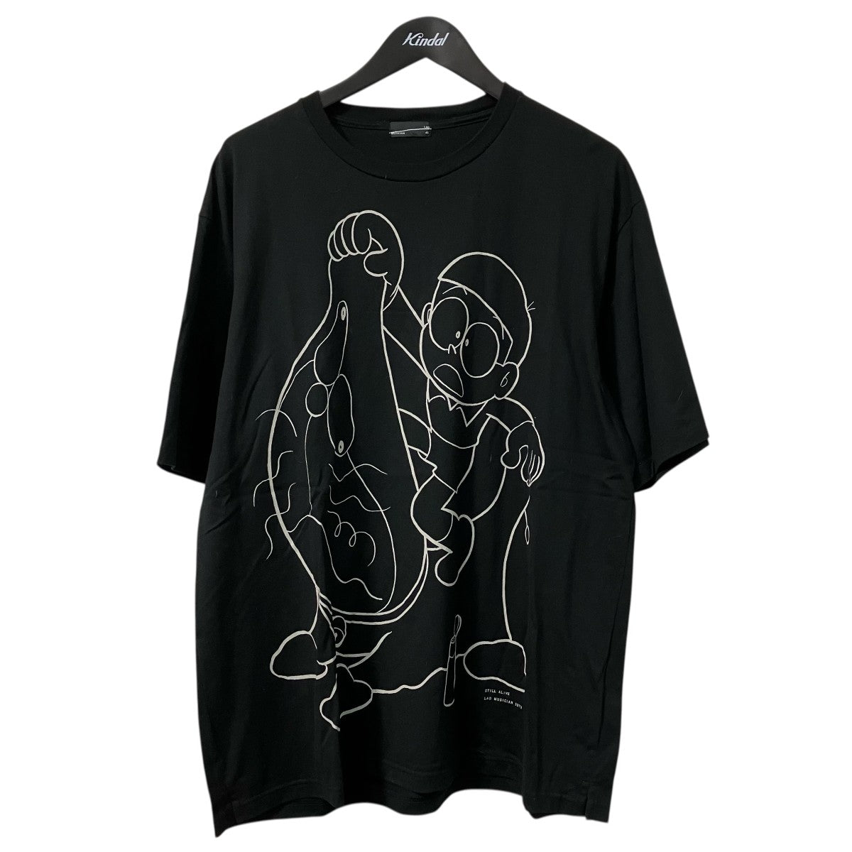 LAD MUSICIAN(ラッドミュージシャン) コットンTシャツ ブラック サイズ