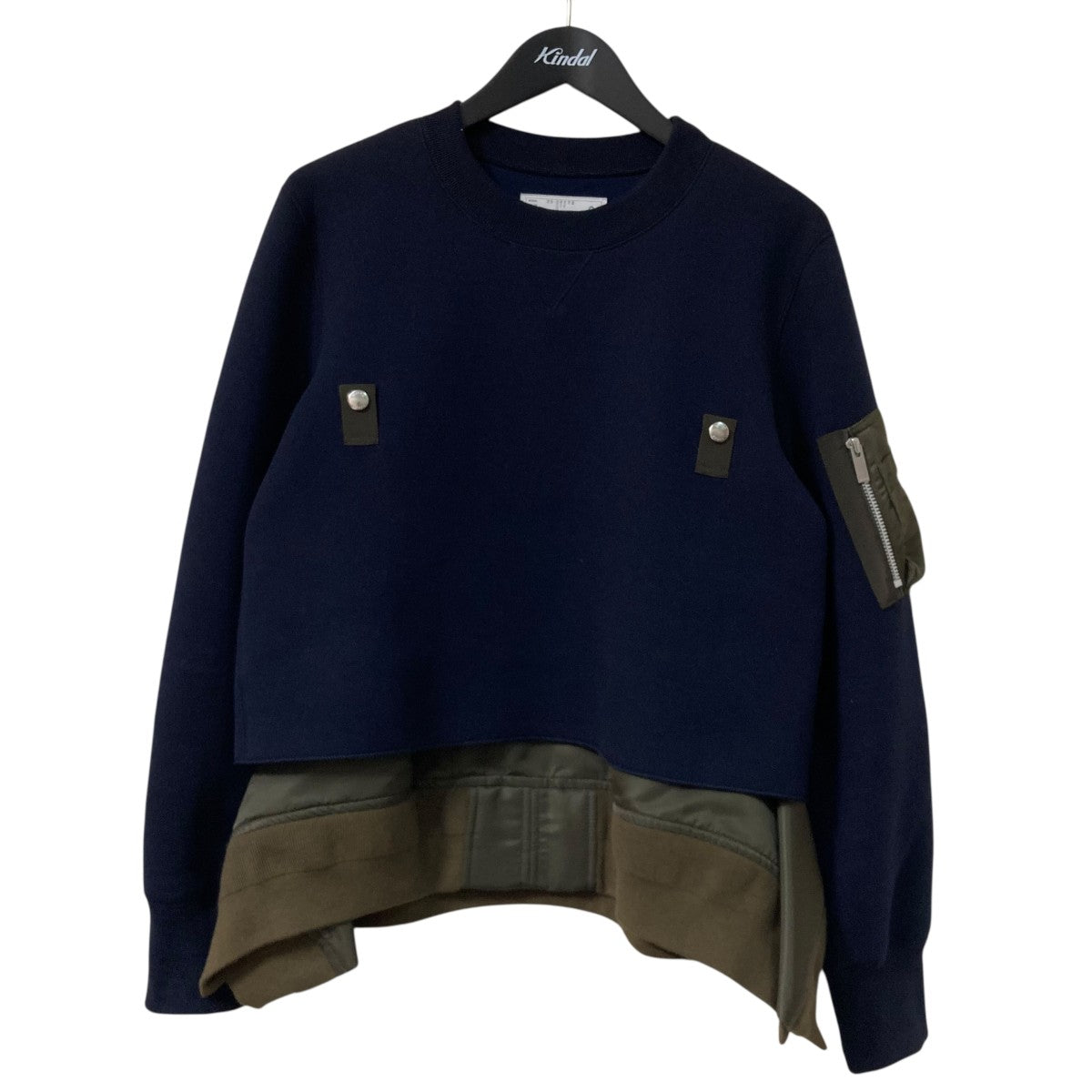 sacai(サカイ) Sponge Sweat x Nylon Twill Pulloverトレーナー