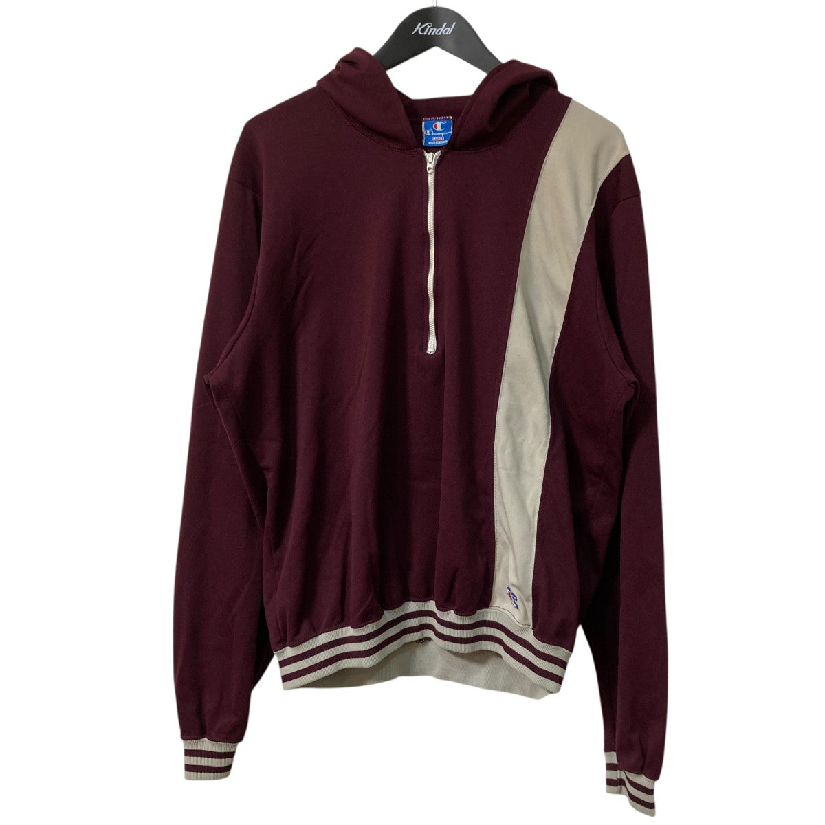 80s エクアドル 総柄 ウール ハーフジッププルオーバー パーカー eva000900_01.jpg