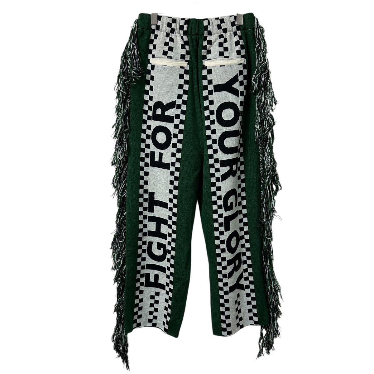 FOOTBALL SCARF KNIT PANTSフリンジスウェットパンツGLORY PT U03