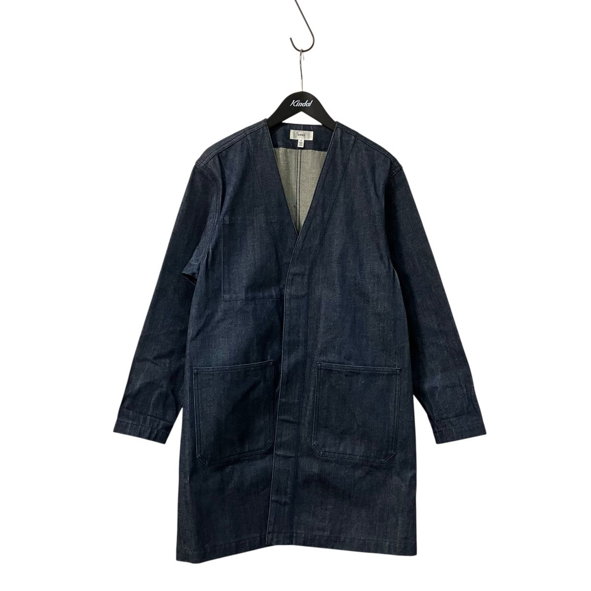 HYKE(ハイク) デニムノーカラーコート151 27009 033 151 27009 033
