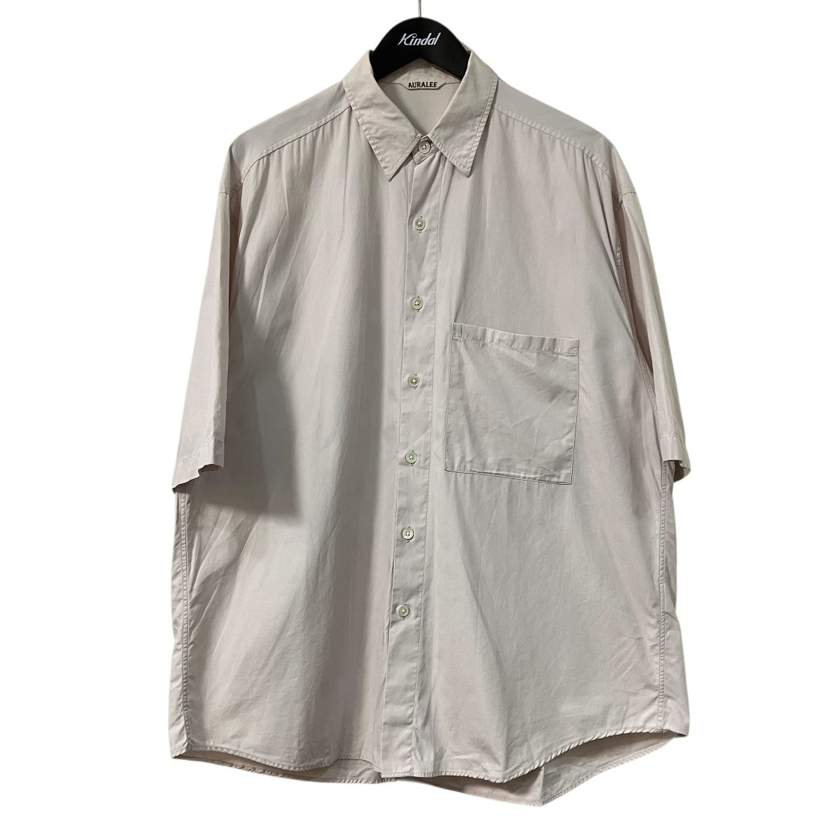 AURALEE(オーラリー) 20SSWASHED FINX TWILL HALF SLEEVED BIG SHIRTS